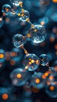 AI generated Floating Bubbles in the Air photo