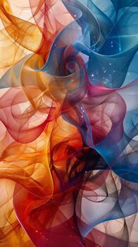 AI generated Colorful Abstract Background With Smoke photo