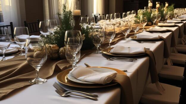 AI generated Meticulous planning for a meticulously organized event. Generative AI photo