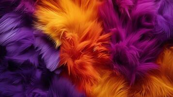 AI generated Playful and vibrant abstract fur composition. Generative AI photo