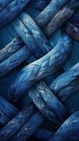 AI generated Close Up of Blue Rope photo