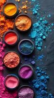 AI generated Colorful Painting With Paint Sprinkles photo