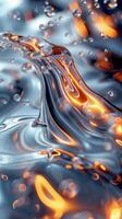 AI generated Close Up of Water Bubbles photo