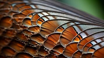 AI generated The intricate patterns of a butterfly's wing. Generative AI photo