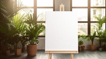 AI generated Versatile white canvas for artistic exploration. Generative AI photo