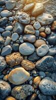 AI generated Cluster of Rocks Close-Up photo