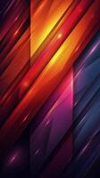 AI generated Colorful Abstract Background With Lines and Stars photo