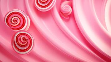 AI generated A candy swirl pink background for a whimsical touch. Generative AI photo