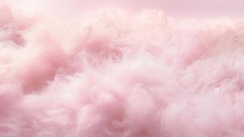 AI generated A dreamy cloud pink background with fluffy textures. Generative AI photo