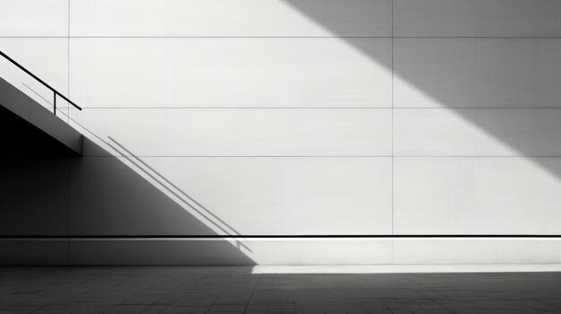 AI generated A minimalist monochrome composition with clean lines. Generative AI photo
