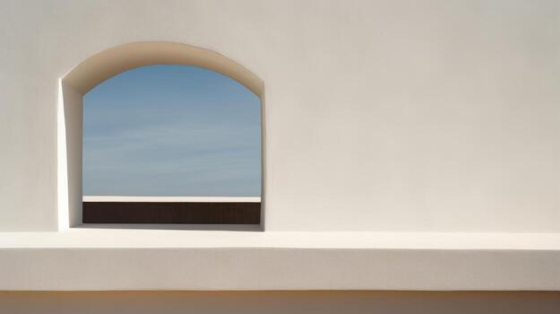 AI generated An undefined, architectural detail in a minimalist style. Generative AI photo