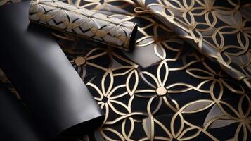 AI generated Elegant pattern for accessory aesthetics. Generative AI photo