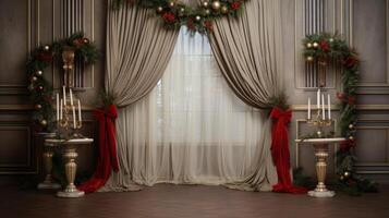AI generated Professional elegance holiday backdrop. Generative AI photo