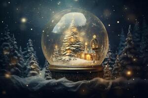AI generated Surreal concept of holiday magic. Generative AI photo