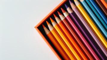 AI generated Array of Colored Pencils photo