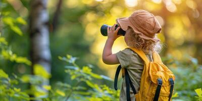 AI generated Little Girl Taking Photo With Cell Phone