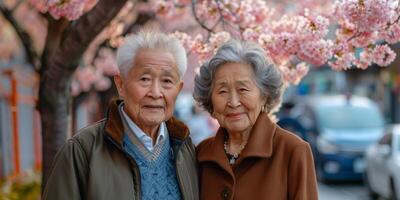 AI generated Man and Woman Standing Under Tree photo