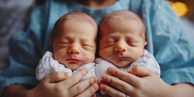 AI generated Two Babies Laying Next to Each Other photo