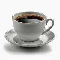 AI generated A Cup of Coffee on a Saucer photo