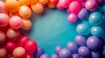 AI generated Ring of Balloons photo