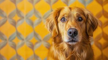 ai generado perro curioso a cámara foto