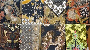 Traditional batik native to Pekalongan, Central Java, Indonesia with elegant classic motifs photo