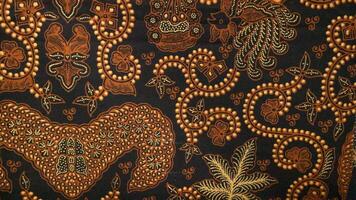 tradicional batik nativo a pekalongan, central Java, Indonesia con elegante clásico motivo foto