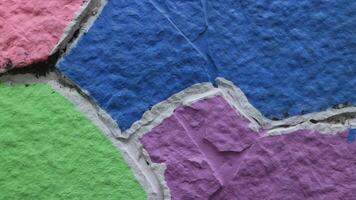 colorful cement wall texture and background photo
