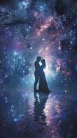 AI generated Couple Kissing in Middle of Water photo
