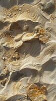 AI generated Close Up of a Rock Wall With Cracks photo