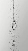 AI generated Single Drop of Water Falling in the Air photo