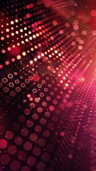 AI generated Vibrant Red and Black Background With Circles photo