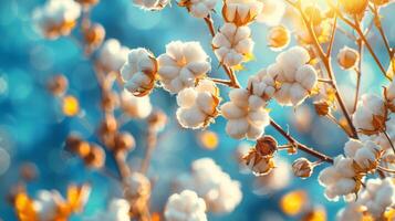 ai generado cerca arriba de planta con blanco flores foto