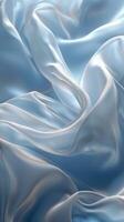 AI generated Close Up of Blue and White Fabric photo