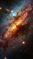 AI generated A Massive Star Illuminating the Sky photo