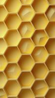 AI generated Close Up of a Wall Made of Hexagonal Tiles photo