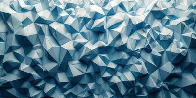 AI generated Abstract Blue Background With Small Triangles photo