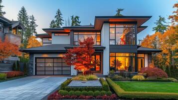 Modern House With Abundant Windows photo