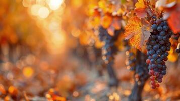 Bunch of Grapes Hanging From a Tree photo