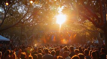 Massive Crowd of People at Concert photo