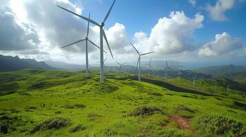 Windmills on a Hill photo