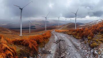 Windmills on a Hill photo