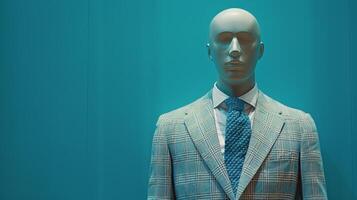 Mannequin Dressed in Suit and Tie photo