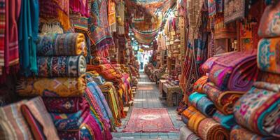 Colorful Store Filled With Various Items photo