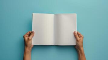 Woman Holding White Sheet of Paper photo