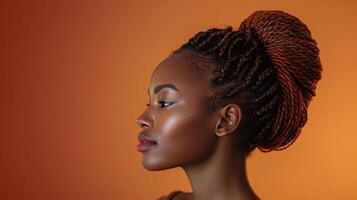 Woman With Braids in Her Hair photo