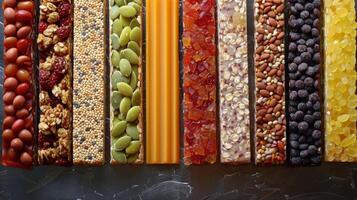 A Variety of Food Displayed on a Table photo