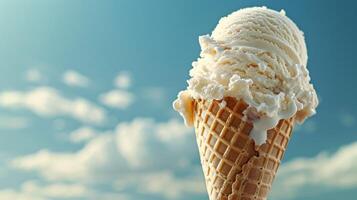 Ice Cream Cone With a Scoop of Ice Cream photo