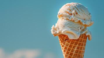 A Scoop of Ice Cream on a Cone photo