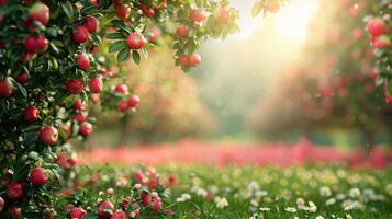 Apples Hanging on a Wall photo